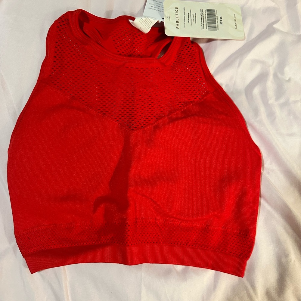 fabletics seamless racerback bra